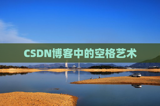 CSDN博客中的空格艺术